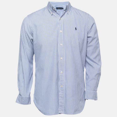 Blue Striped Cotton Full Sleeve Shirt S - Ralph Lauren - Modalova