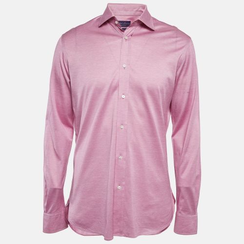 Cotton Button Front Tailored Fit Shirt L - Ralph Lauren Purple Label - Modalova