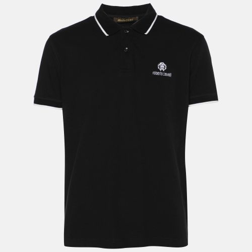 Pique Cotton Polo T-Shirt L - Roberto Cavalli - Modalova