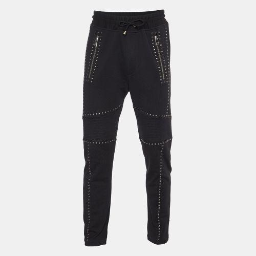 Robert Cavalli Cotton Knit Embellished Track Pants L - Roberto Cavalli - Modalova