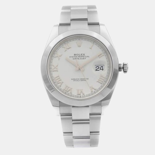 Stainless Steel Datejust 126300 Automatic Men's Wristwatch 41 mm - Rolex - Modalova