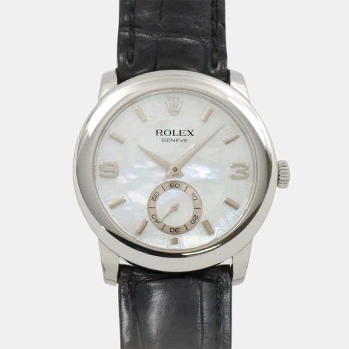 Platinum Shell Cellini Cellinium 5240 Men's Watch PT950 - Rolex - Modalova