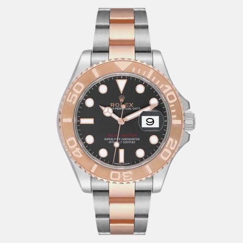 Yachtmaster Rose Gold Steel Dial Men's Watch 116621 40 mm - Rolex - Modalova