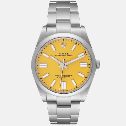 Oyster Perpetual 41 Dial Steel Mens Watch 124300 - Rolex - Modalova