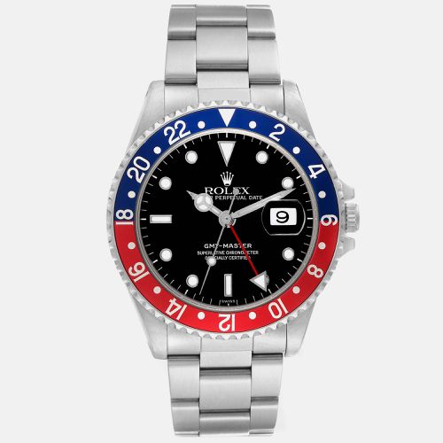 GMT Master 40mm Blue Red Pepsi Bezel Steel Mens Watch 16700 - Rolex - Modalova