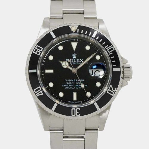 Stainless Steel Submariner 16610 Automatic Men's Wristwatch 40 mm - Rolex - Modalova