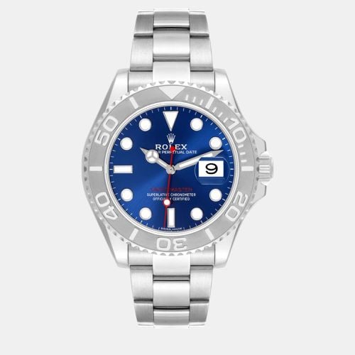 Yachtmaster Steel Platinum Bezel Dial Men's Watch 116622 - Rolex - Modalova