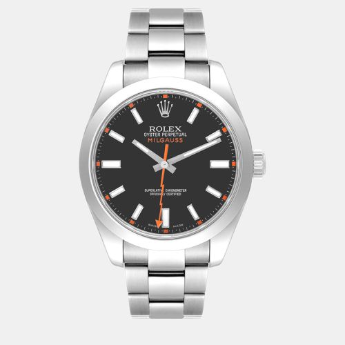 Milgauss 40mm Dial Steel Men's Watch 116400 - Rolex - Modalova