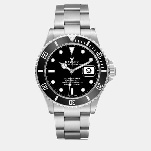 Submariner Date Dial Steel Men's Watch 16610 - Rolex - Modalova