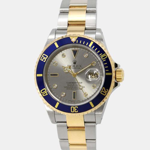 K Yellow Gold Stainless Steel Submariner 16613 Automatic Men's Wristwatch 40 mm - Rolex - Modalova