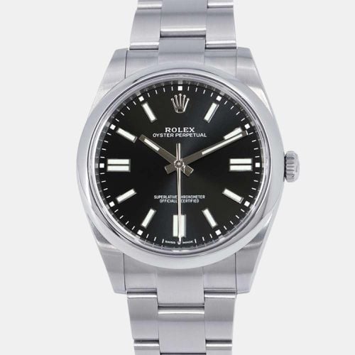 Stainless Steel Dial Oyster Perpetual Watch 41 mm - Rolex - Modalova