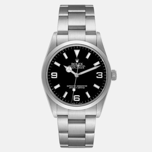 Explorer I Dial Steel Men's Watch 114270 36 mm - Rolex - Modalova