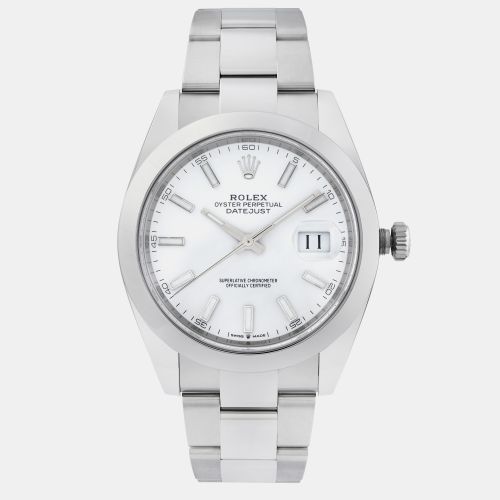 Stainless Steel Datejust 126300 Automatic Men's Wristwatch 41 mm - Rolex - Modalova