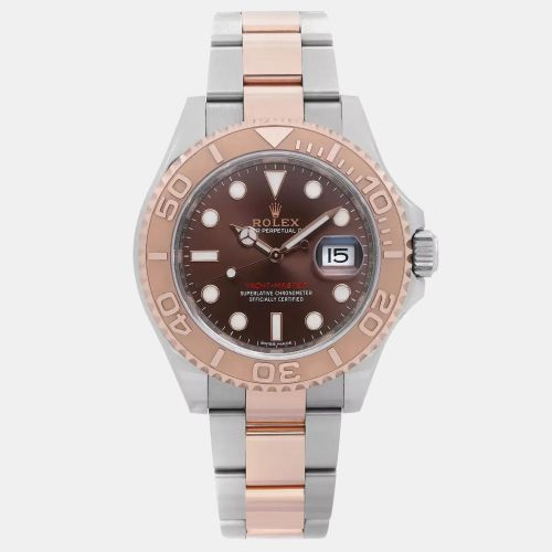 Chocolate 18K Rose Gold Stainless Steel Yacht-Master 116621 Automatic Men's Wristwatch 40mm - Rolex - Modalova