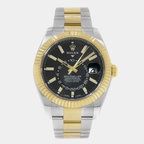 K Yellow Gold Stainless Steel Sky-Dweller 326933 Automatic Men's Wristwatch 42 mm - Rolex - Modalova