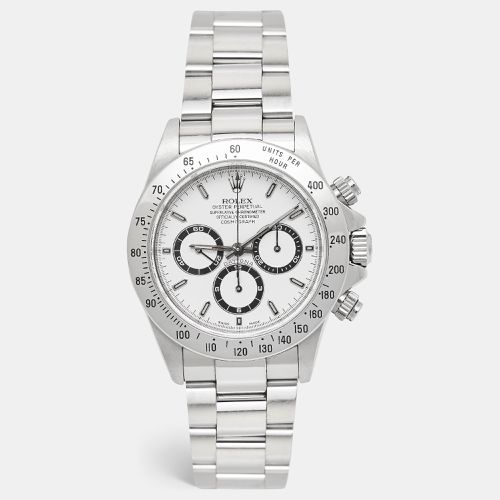 White Stainless Steel Cosmograph Daytona 16520 Men's Wristwatch 40 mm - Rolex - Modalova