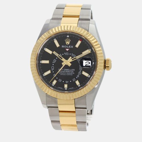 K Yellow Gold Stainless Steel Sky-Dweller 326933 Automatic Men's Wristwatch 42 mm - Rolex - Modalova