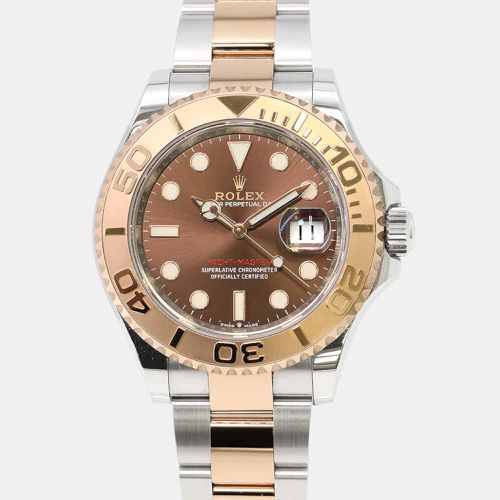 K Rose Gold Stainless Steel Yacht-Master Automatic Men's Wristwatch 40 mm - Rolex - Modalova