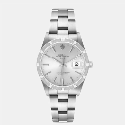 Stainless Steel Oyster Perpetual Date 15210 Men's Wristwatch 34 mm - Rolex - Modalova