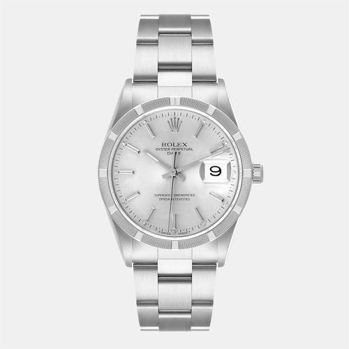 Stainless Steel Oyster Perpetual Date 15210 Automatic Men's Wristwatch 34 mm - Rolex - Modalova