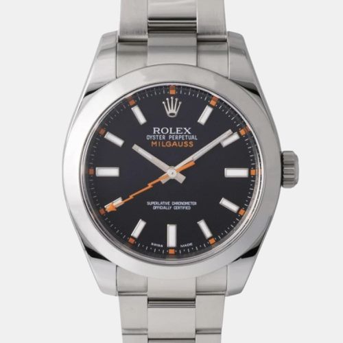 Stainless Steel Milgauss 116400 Automatic Men's Wristwatch 40 mm - Rolex - Modalova