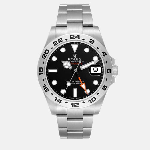 Explorer II Dial Orange Hand Steel Men's Watch 216570 42 mm - Rolex - Modalova