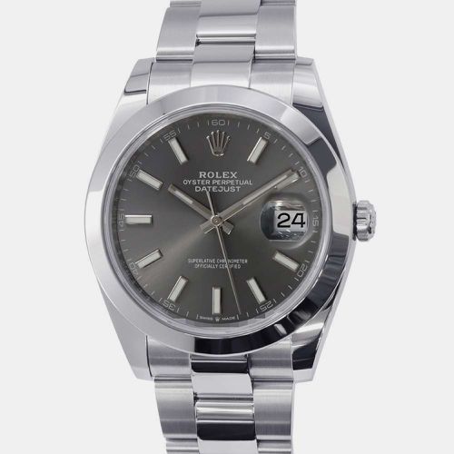 Stainless Steel Datejust 126300 Automatic Men's Wristwatch 41 mm - Rolex - Modalova