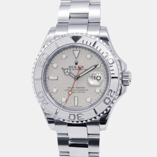 Platinum Stainless Steel Yacht-Master 16622 Automatic Men's Wristwatch 40 mm - Rolex - Modalova