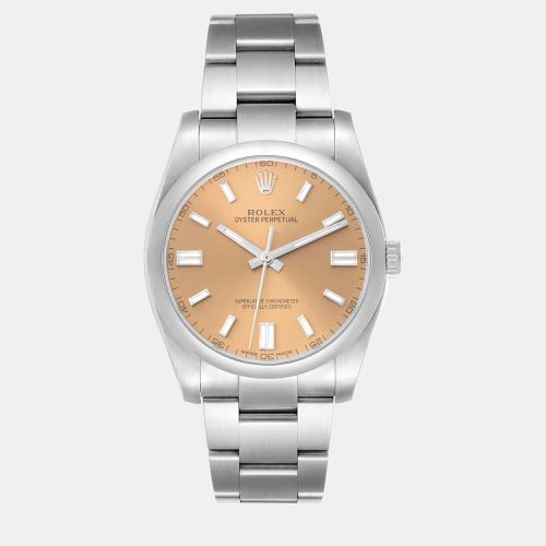 Oyster Perpetual White Grape Dial Steel Men's Watch 116000 36 mm - Rolex - Modalova