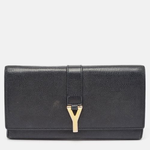 Saint Laurent Leather Classic Y Flap Continental Wallet - Saint Laurent Paris - Modalova