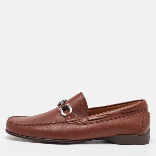 Leather Gancini Penny Loafers Size 41.5 - Salvatore Ferragamo - Modalova