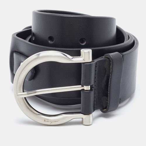 Leather Gancini Buckle Belt 90CM - Salvatore Ferragamo - Modalova