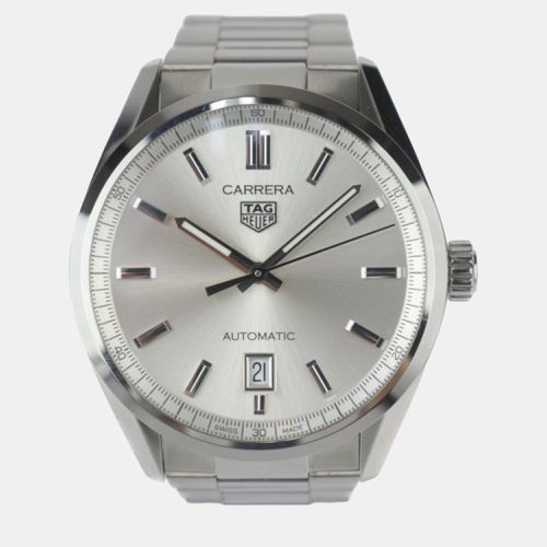 Stainless Steel Carrera WBN2111 Automatic Men's Wristwatch 39 mm - Tag Heuer - Modalova