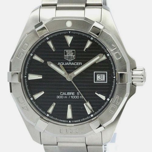 Stainless Steel Aquaracer Automatic Men's Wristwatch 41 mm - Tag Heuer - Modalova