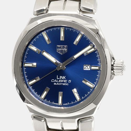 Stainless Steel Link Calibre 5 WBC2112 Automatic Men's Wristwatch 41 mm - Tag Heuer - Modalova