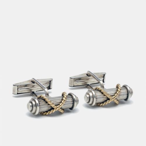 Vintage Cable 18k Gold Sterling Silver Cufflinks - Tiffany & Co. - Modalova