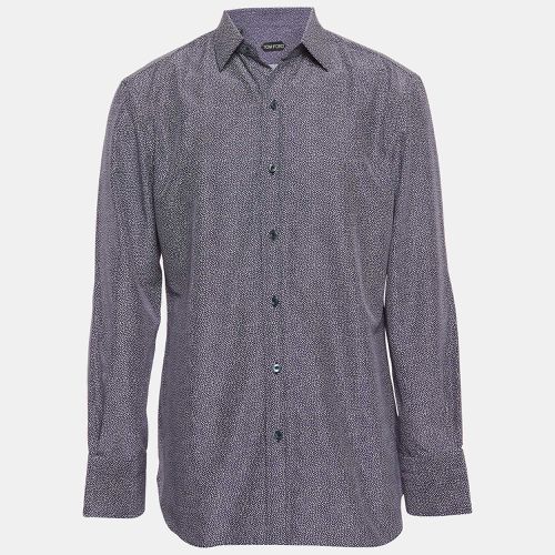 Dotted Cotton & Silk Buttoned-Up Shirt L - Tom Ford - Modalova