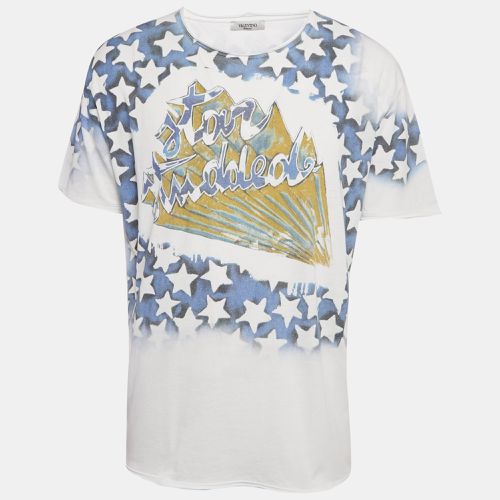 Starts Print Jersey Raw Edge T-Shirt L - Valentino - Modalova