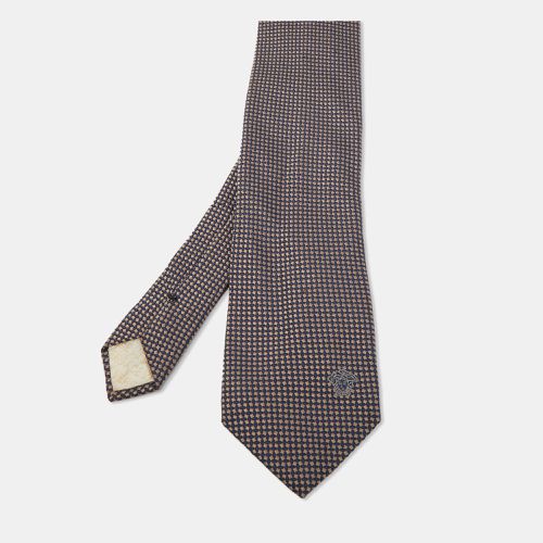 Patterned Silk Jacquard Tie - Versace - Modalova