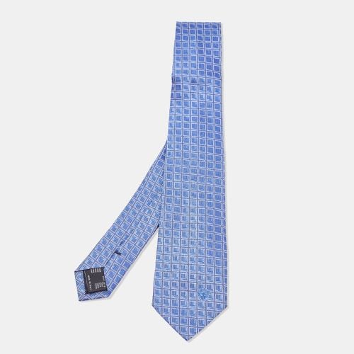 Square Patterned Silk Tie - Versace - Modalova