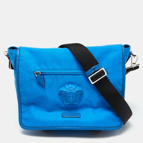 Nylon La Medusa Flap Messenger Bag - Versace - Modalova