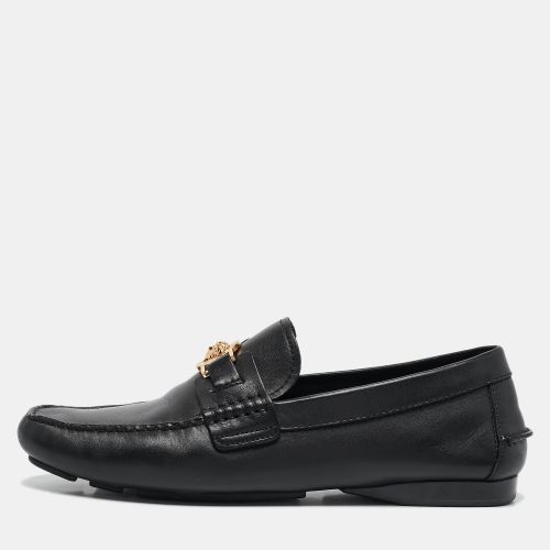 Leather Medusa Loafers Size 44 - Versace - Modalova