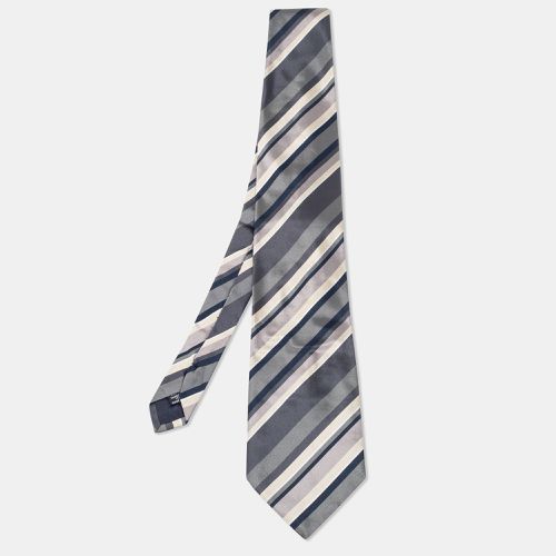 Vintage Striped Silk Tie - Yves Saint Laurent - Modalova