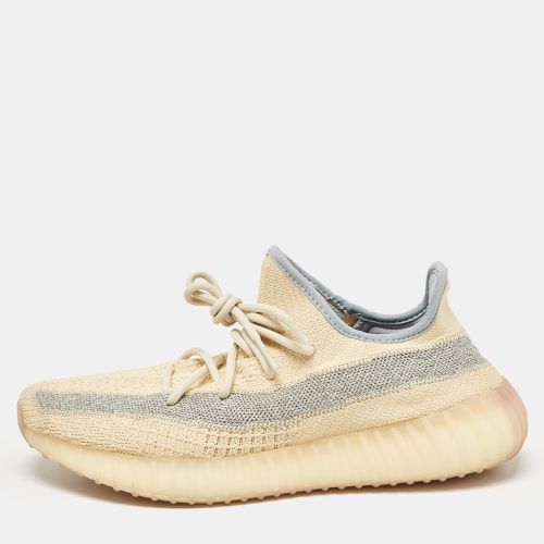 Blue Knit Fabric Boost 350 V2 Linen Sneakers Size 44 - Yeezy x Adidas - Modalova