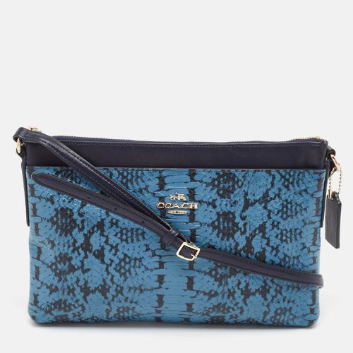 Two Tone Python Embossed Leather Journal Crossbody Bag - Coach - Modalova