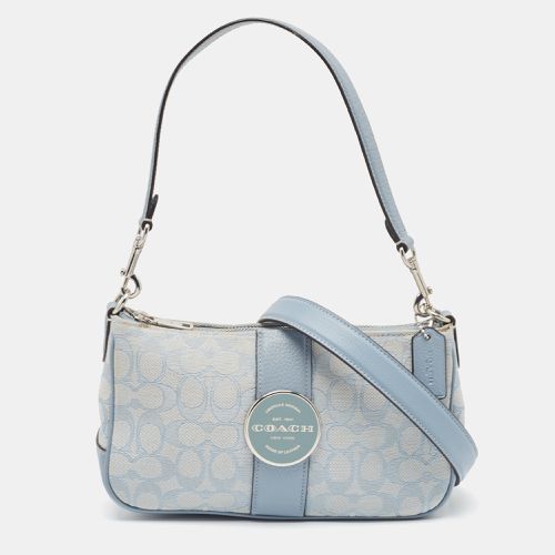 Light Signature Jacquard Canvas Lonnie Baguette Bag - Coach - Modalova