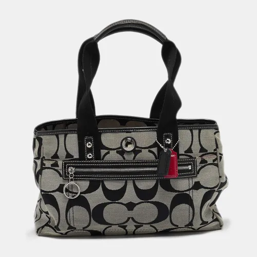 Black Signature Canvas Daisy Tote - Coach - Modalova