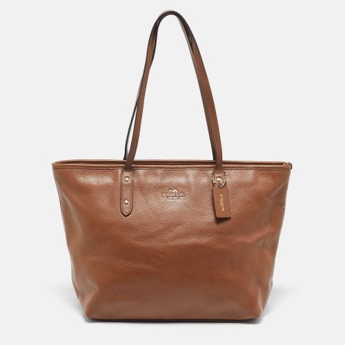 Coach Brown Leather City Zip Tote - Coach - Modalova