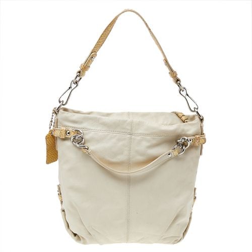 Coach Beige Leather Shoulder Bag - Coach - Modalova