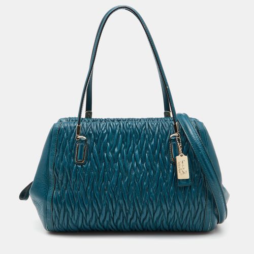 Twist Gathered Leather Madison Madeline Eastwest Satchel - Coach - Modalova